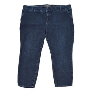 Torrid Trouser Ankle Skinny Jean Premium Stretch Blue Denim Womens Plus Size 20